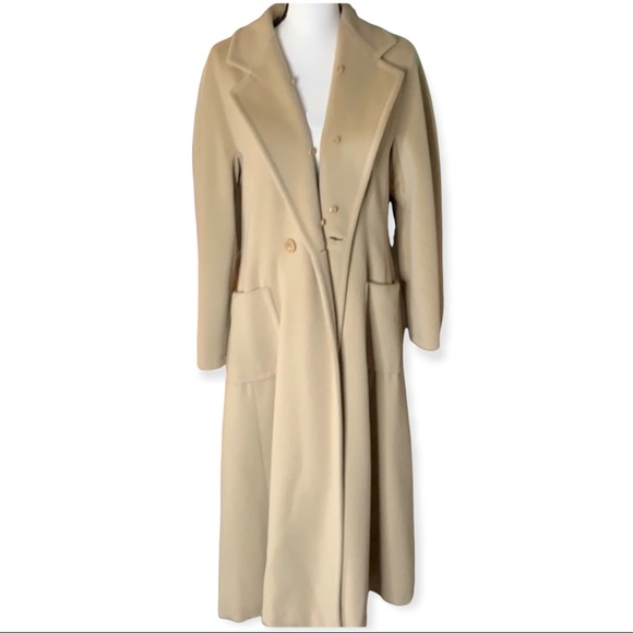 Max Mara wool & cashmere Full length tan coat - Picture 7 of 12